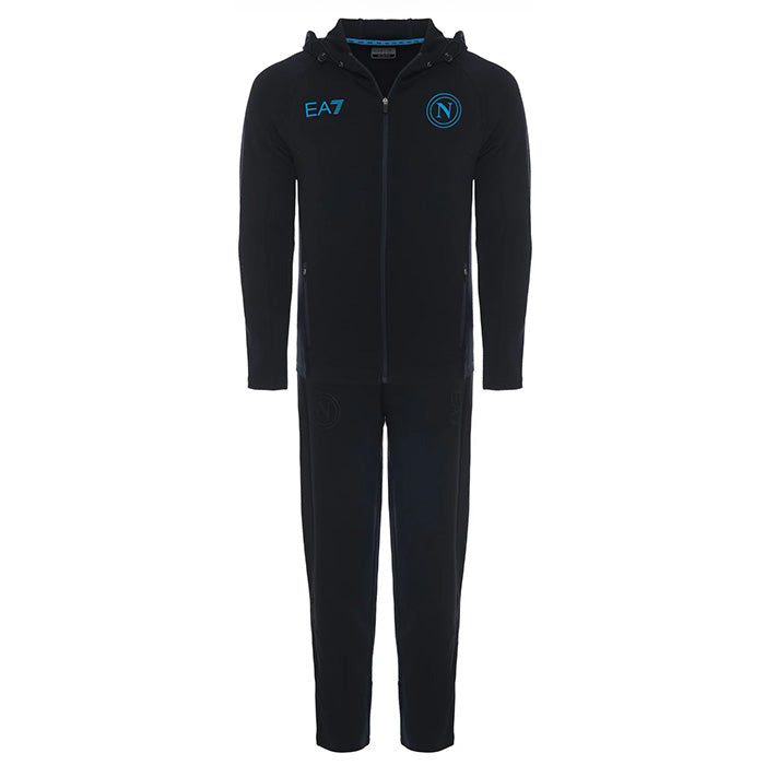 SSC Napoli Tuta Interlock con Cappuccio Blu Navy 2023/2024