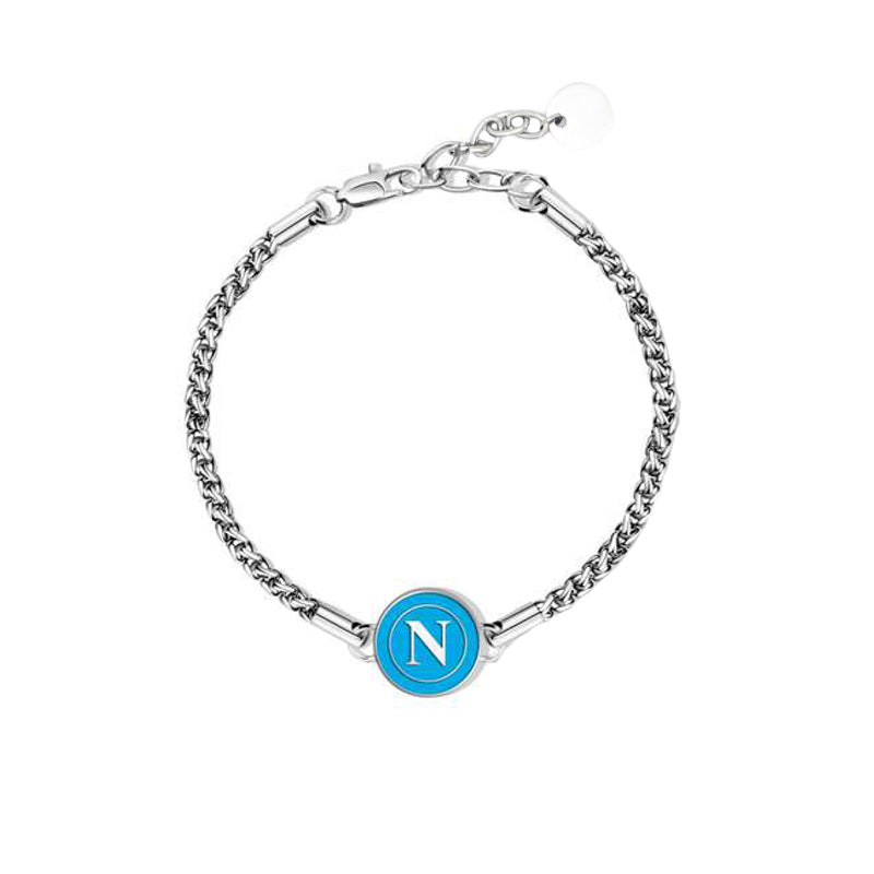 SSC Napoli Bracciale in Acciaio Round