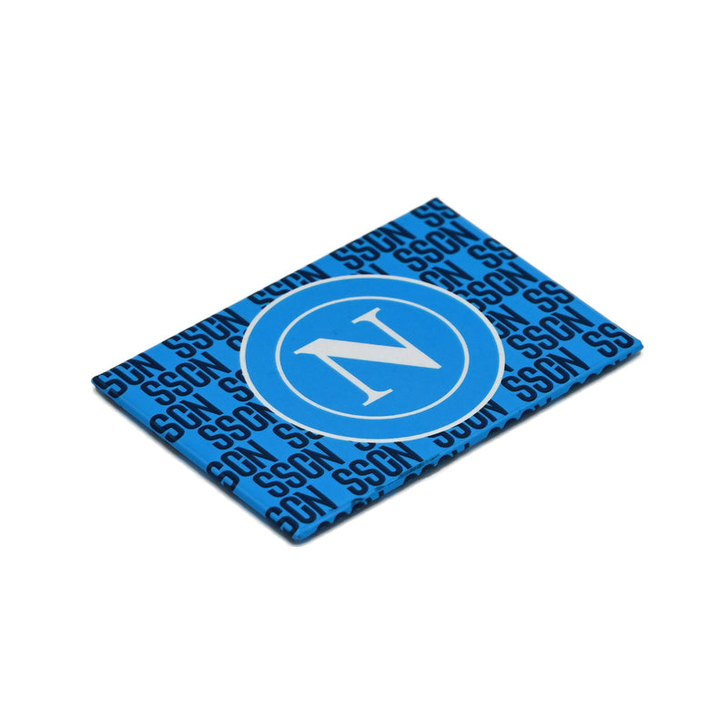 SSC Napoli Magnete Rettangolare Azzurro con Logo