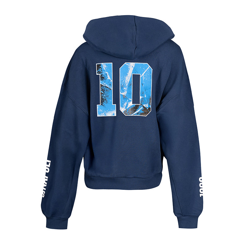 SSC Napoli Felpa con Cappuccio Marechiaro Blu Navy