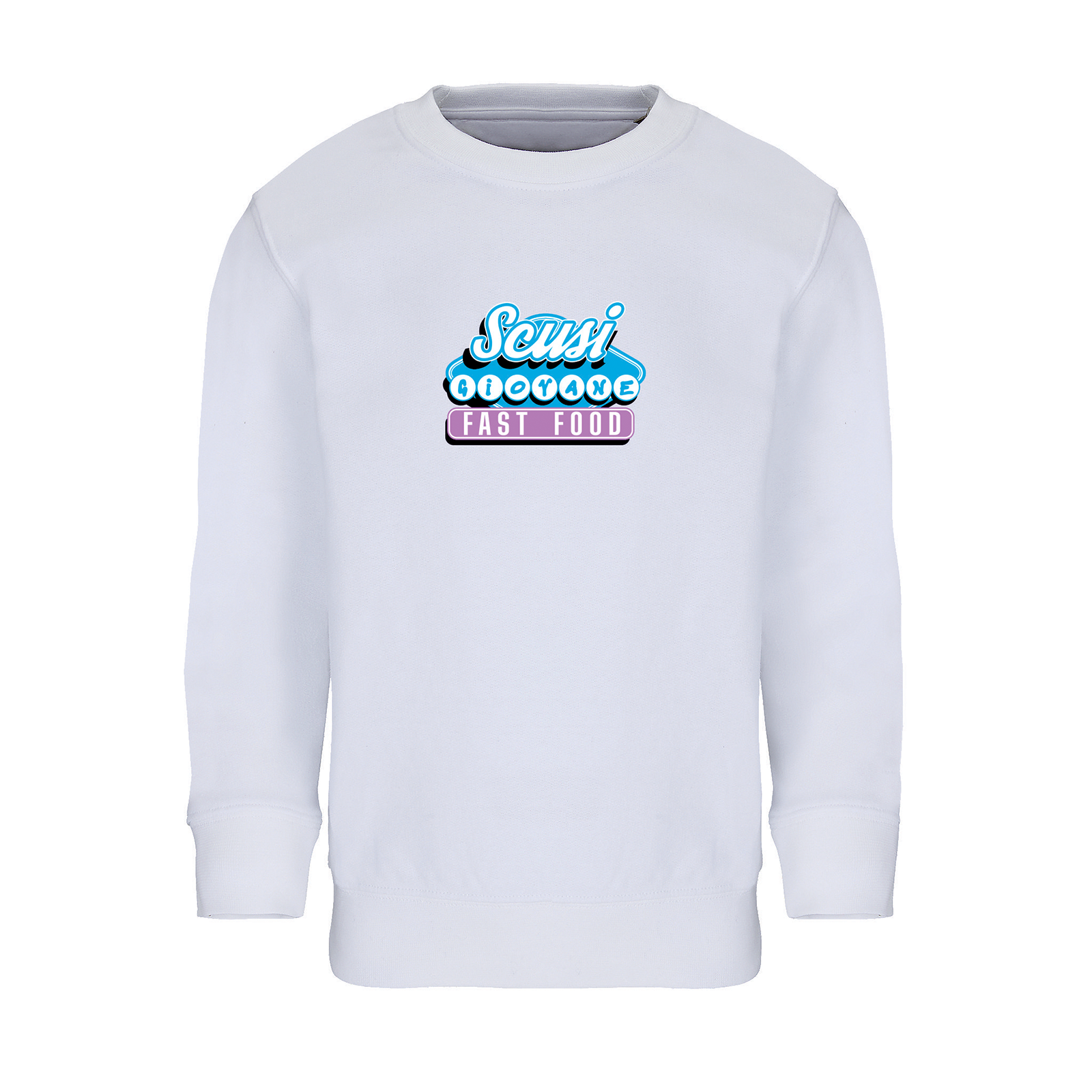 SSC Napoli Linea Admin “Scusi Giovane” White Sweatshirt Junior