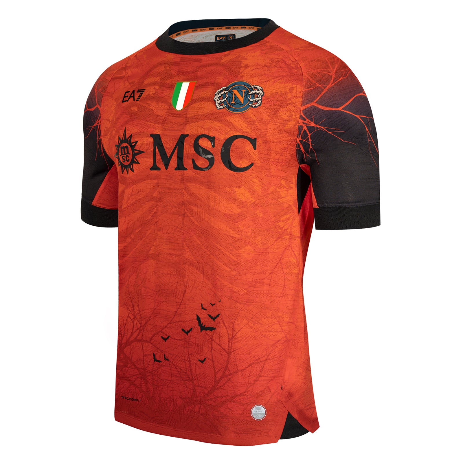SSC Napoli Maglia Gara Halloween Orange 2025/2026 con Gym Sack