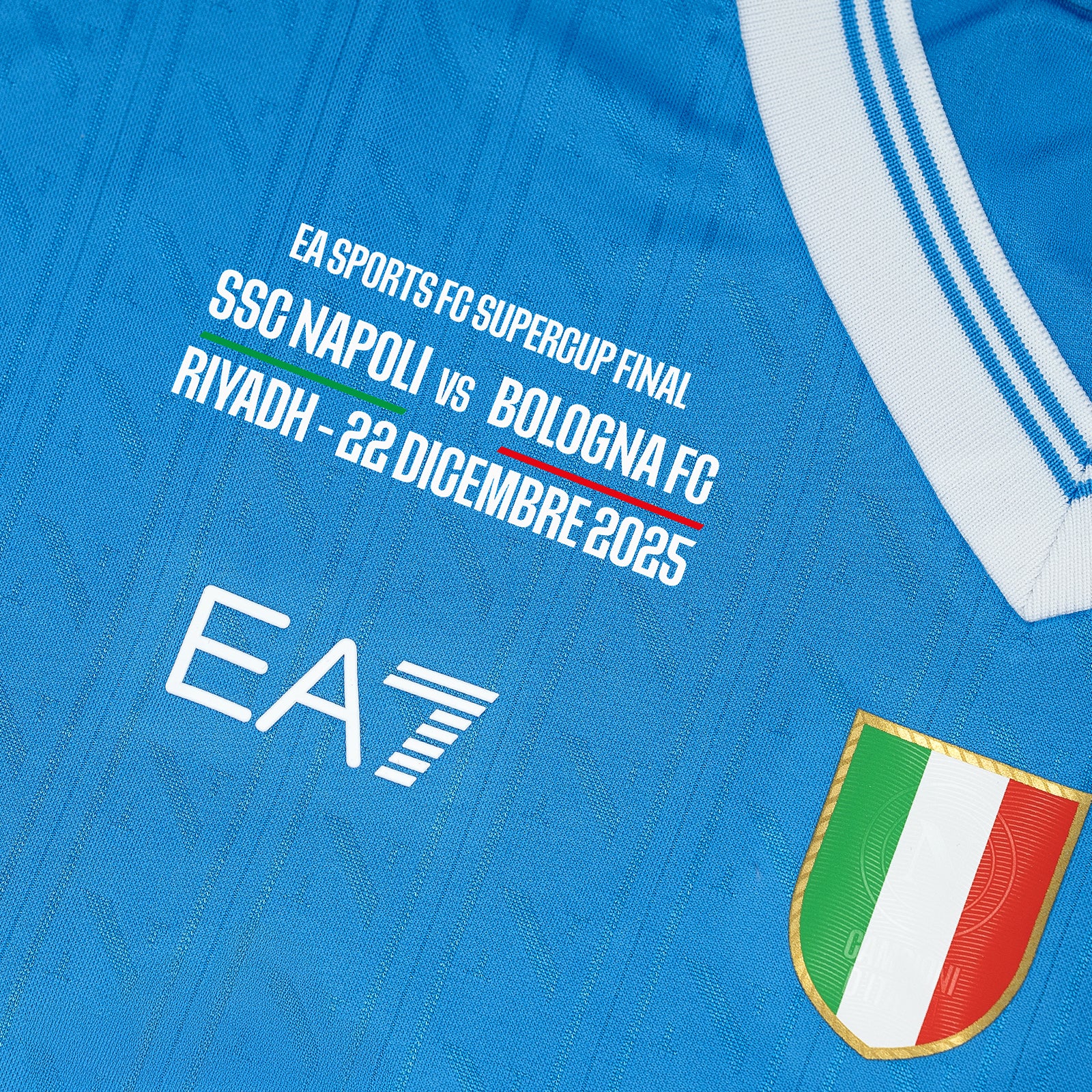 SSC Napoli Maglia Gara Finale Supercoppa Italiana 2025