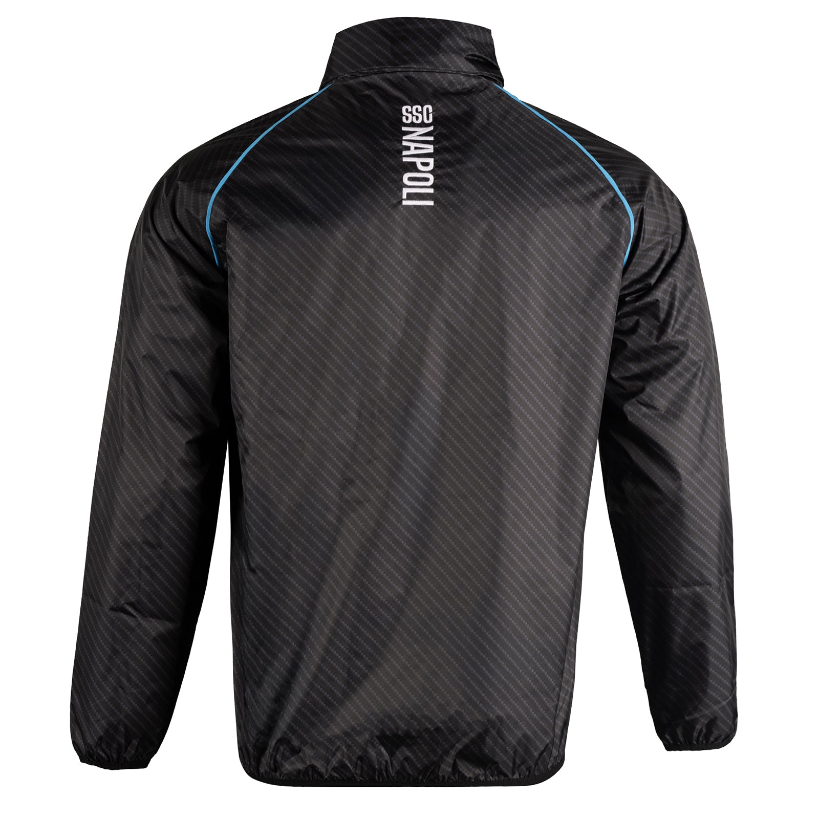 SSC Napoli Ebony Full Zip Windbreaker Jacket 2025/2026