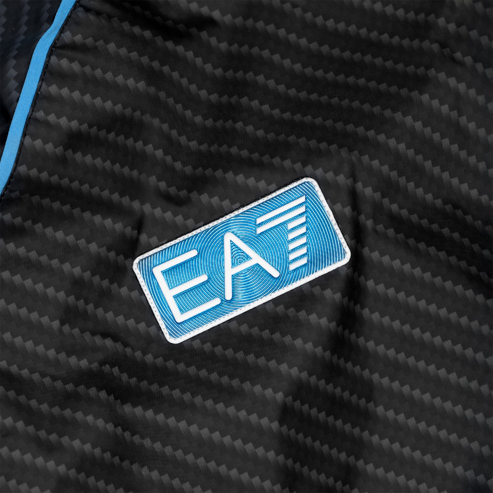 SSC Napoli Ebony Full Zip Windbreaker Jacket 2025/2026