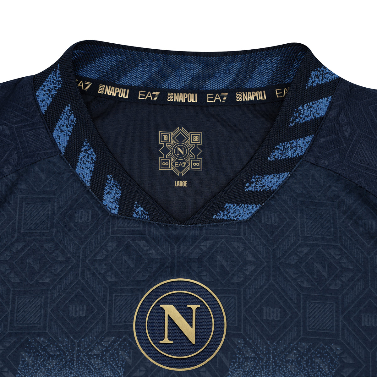 SSC Napoli Maglia Pre-Match Blu Euro 2026/2027