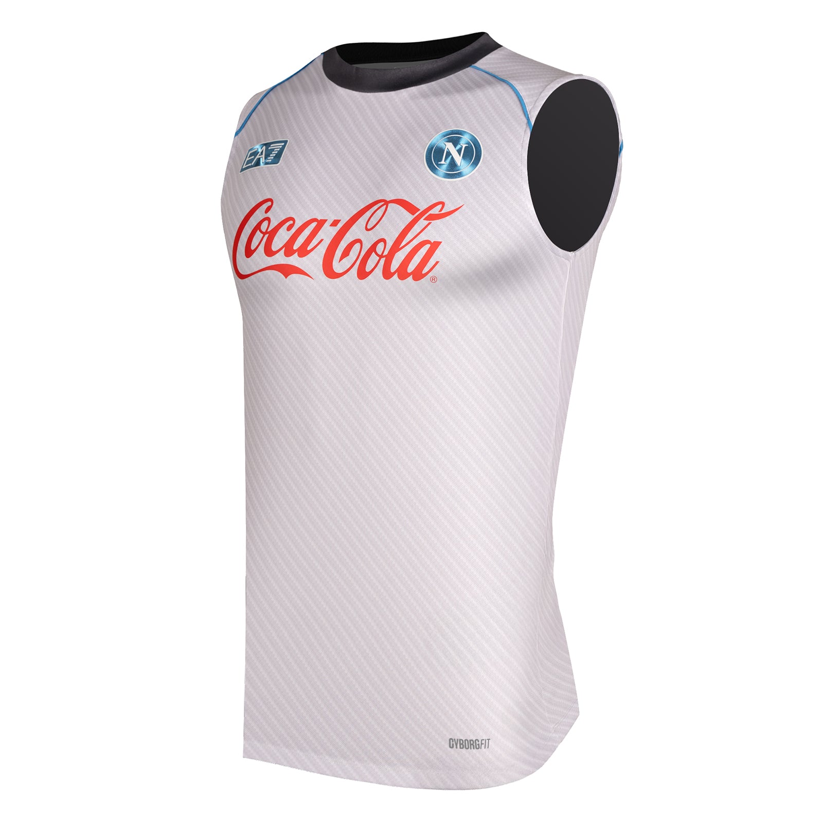 SSC Napoli White/Silver Training Sleveless Jersey 2025/2026