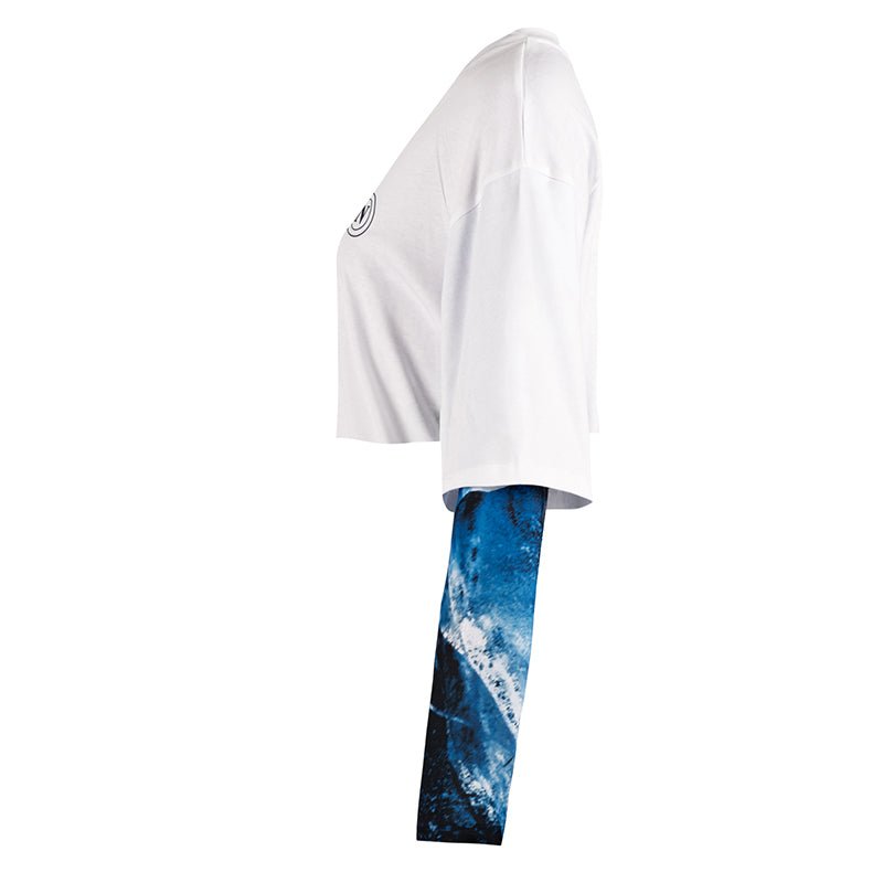 SSC Napoli T-Shirt Crop Marechiaro Bianca