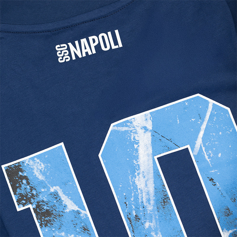 SSC Napoli T-Shirt Crop Marechiaro Blu Navy