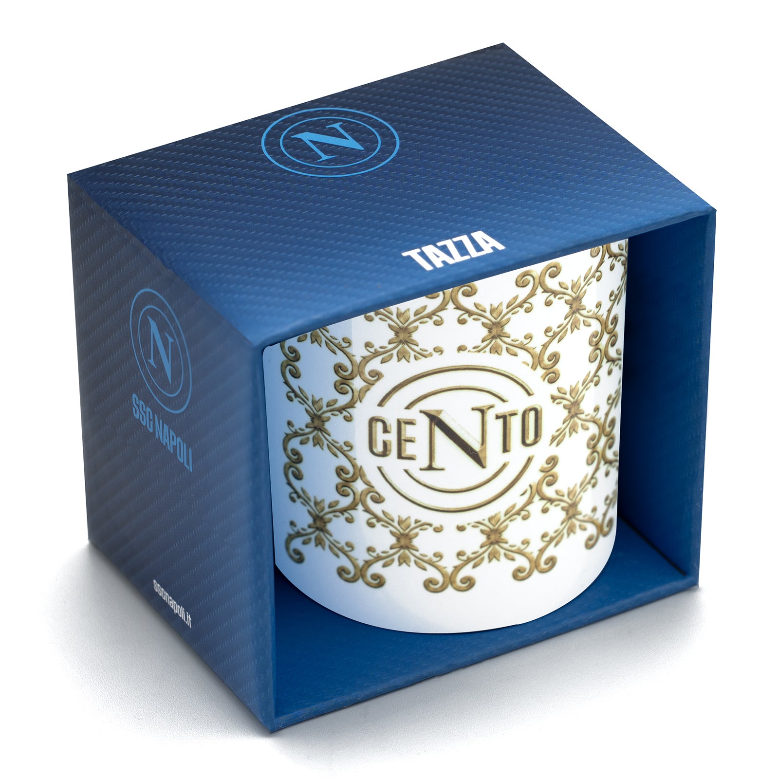 SSC Napoli Tazza con Grafica Oro Cento