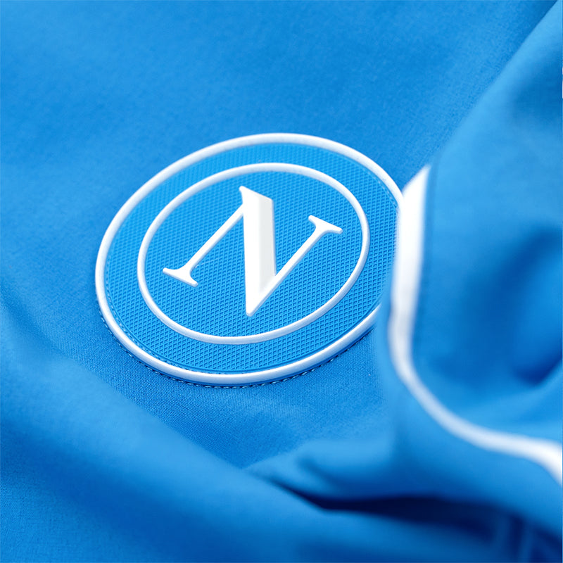 SSC Napoli Felpa Polystretch Con Cappuccio Azzurra 2025/2026