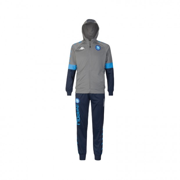 SSC Napoli Europa Grey Representation Tracksuit with Cap 2019/2020