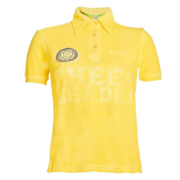 SSC Napoli Yellow Lady  Cheerleader Polo Shirt