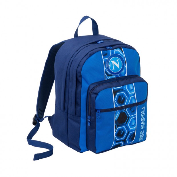SSC Napoli Double Compartment School Backpack