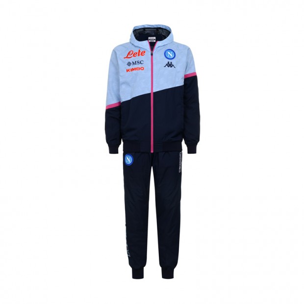 SSC Napoli Micro Blue Representation Tracksuit with Hood 2020/2021 Youth