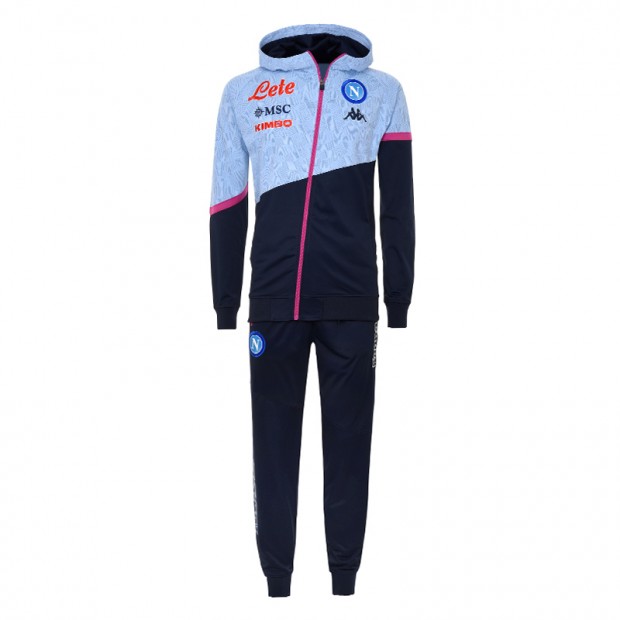 SSC Napoli Blue Deep Representation Tracksuit with Hood 2020/2021
