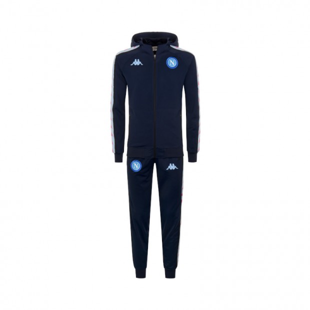 SSC Napoli Euro Blue Deep Representation Tracksuit with Hood Youth 2020/2021