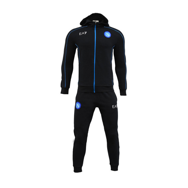SSC Napoli Euro Blue Representation Tracksuit with Hood 2021/2022 for Kids