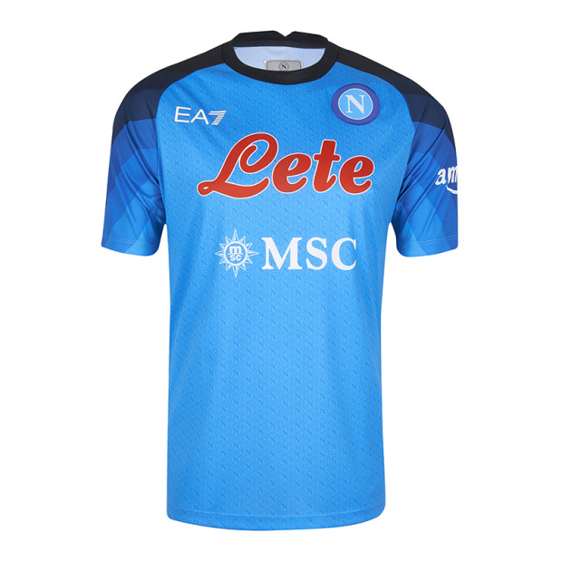 SSC NAPOLI Season 2022/2023 Maglia Replica Azzurra T-Shirt Uomo 