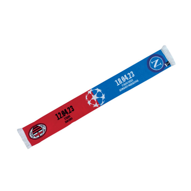 SSC Napoli - AC Milan Official UCL Scarf