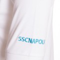 SSCN White Oblique Stripe Polo Shirt