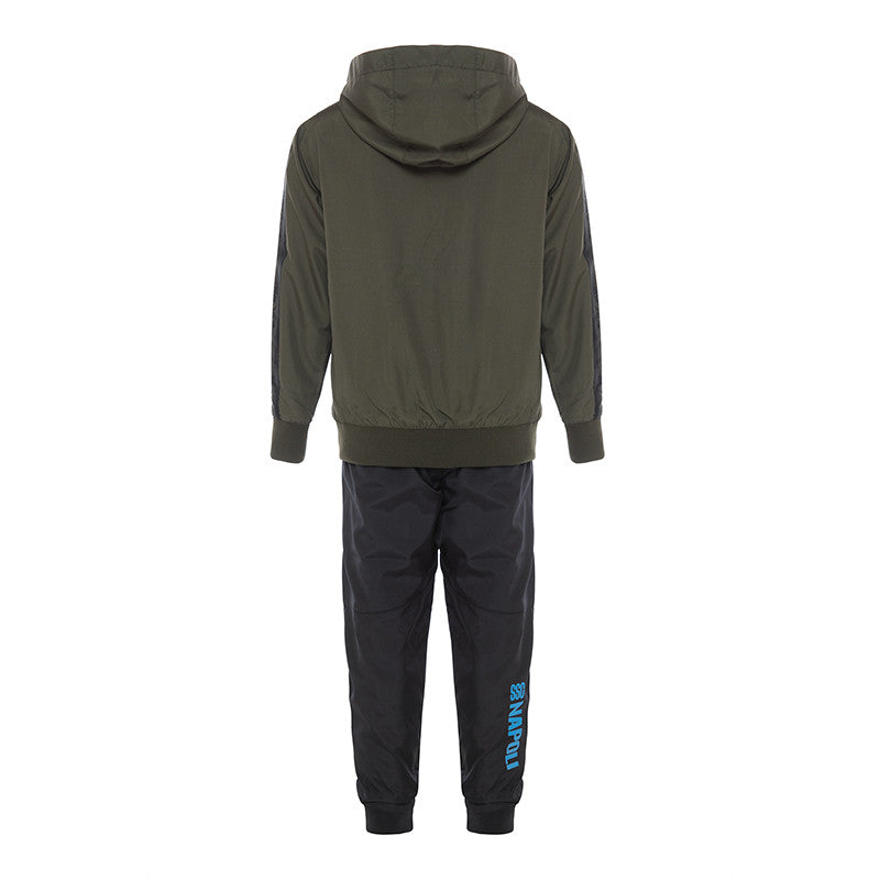 SSC Napoli Tuta Nylon con Cappuccio Olive Night Junior 2024/2025