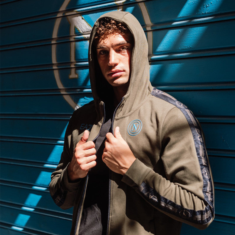 SSC Napoli Olive Night Interlock Tracksuit with Cap 2024/2025