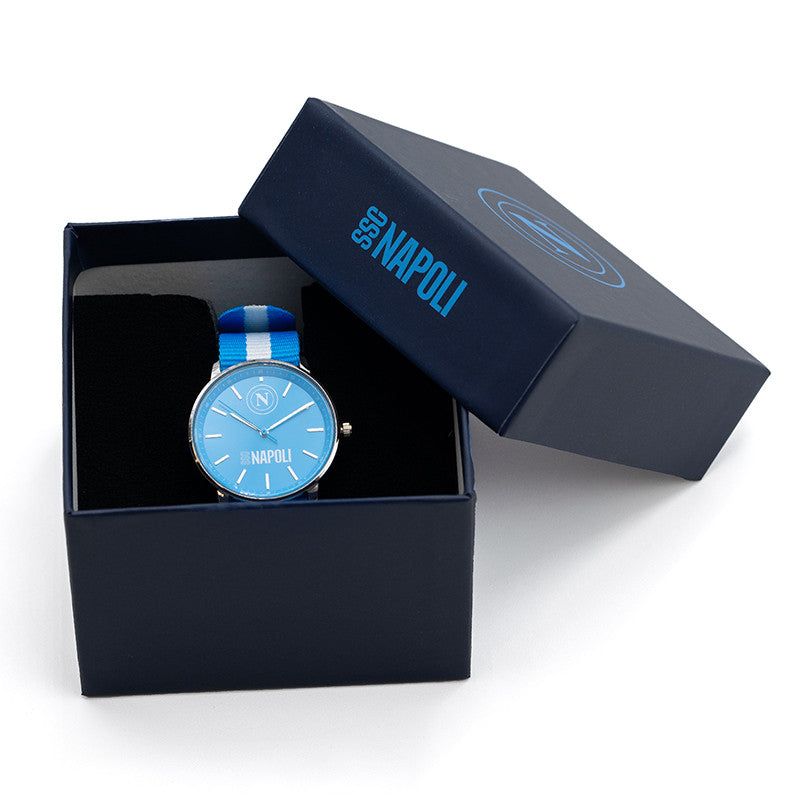 SSC Napoli Orologio Tidy Azzurro