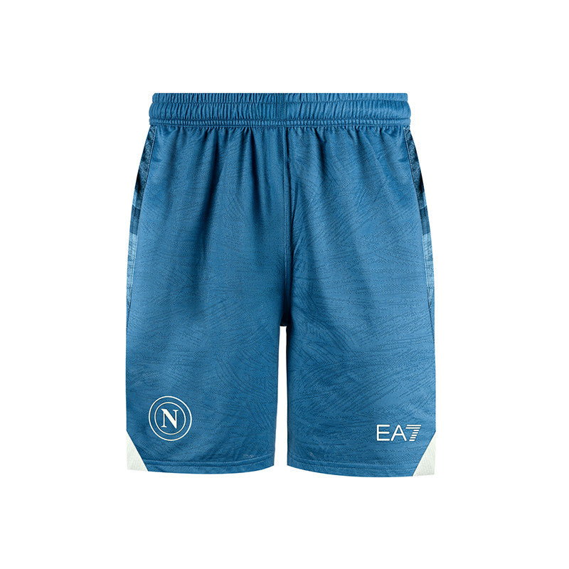 Pantaloncini Portiere SSC NAPOLI Away Ea7 - Ufficiale 2024/2025, Uomo - Foto 7
