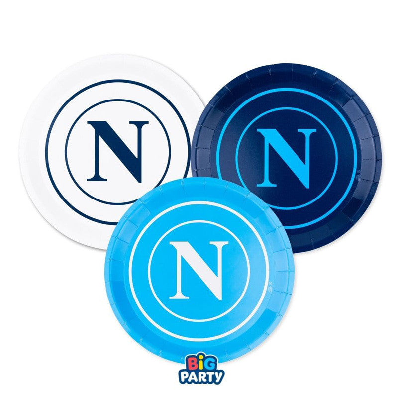 Set Tavola per Festa SSC Napoli per 12 Persone
