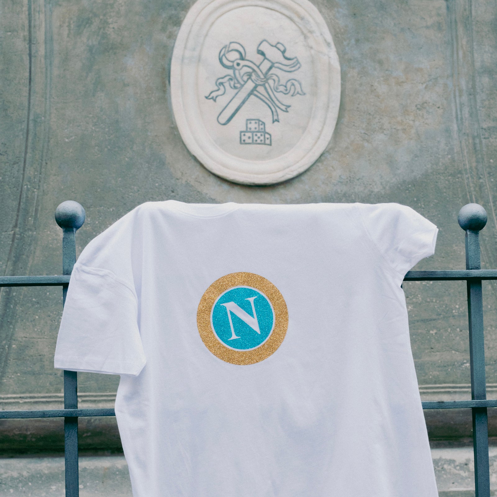 SSC Napoli Linea Aura T-Shirt Logo