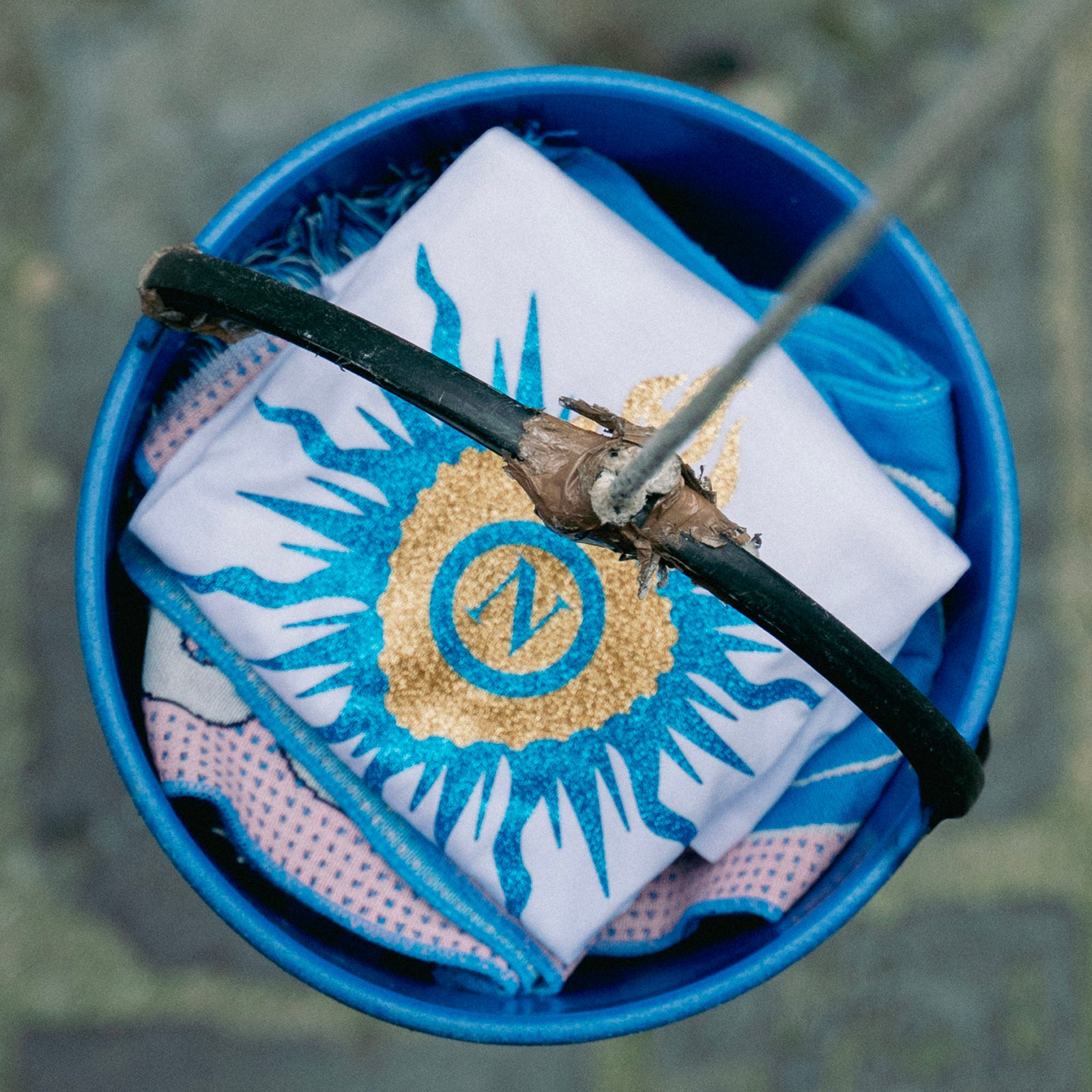 SSC Napoli White Aura Collection Blue/Gold Sacred Heart T-Shirt