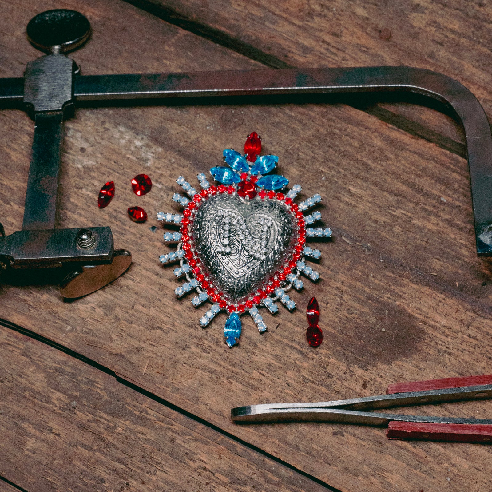 SSC Napoli Aura Collection Sacred Heart Pin