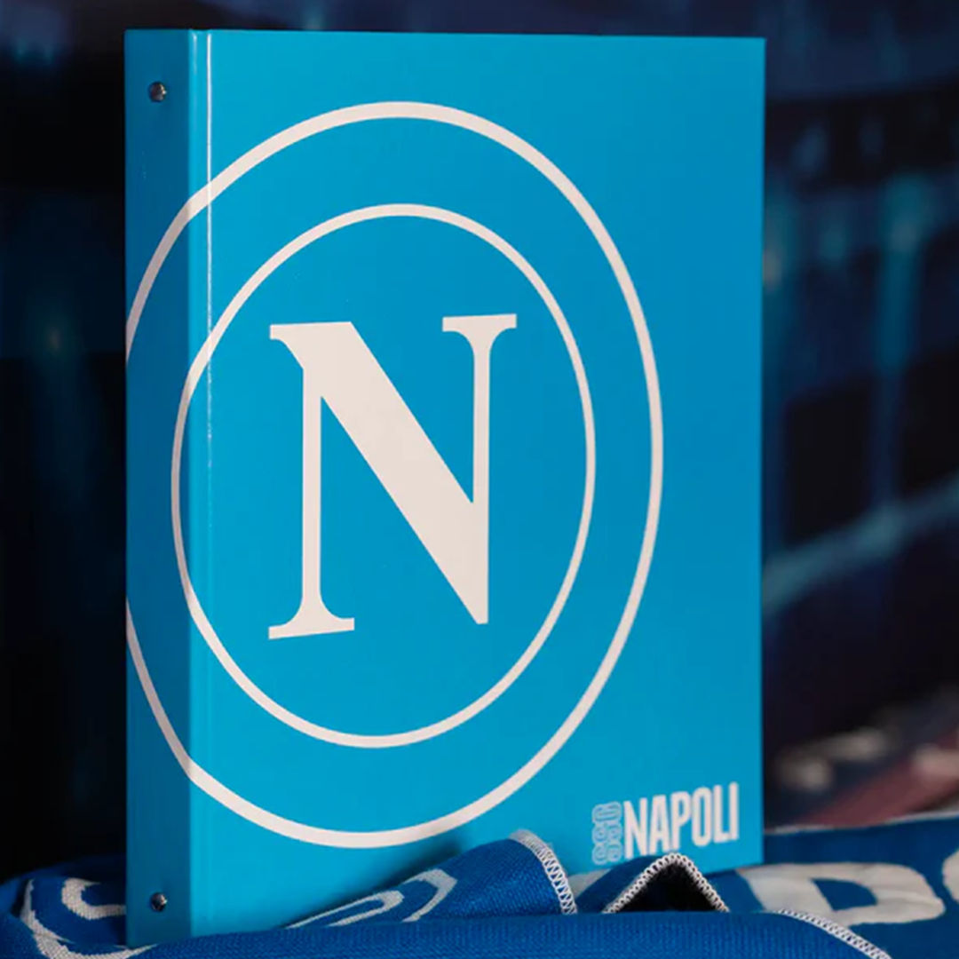 SSC Napoli Raccoglitore Ad Anelli Azzurro