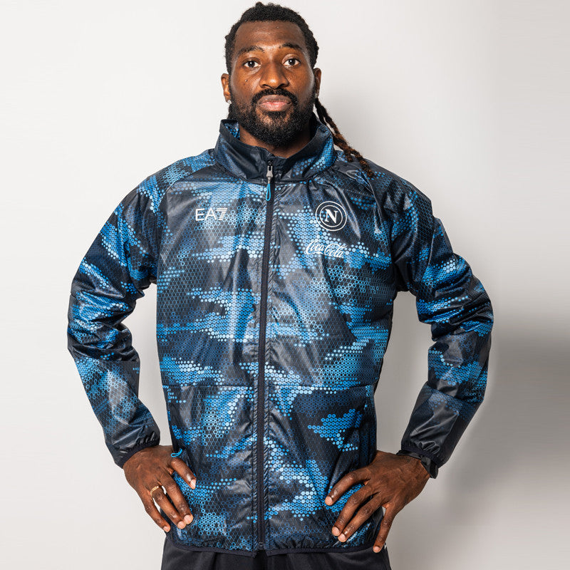 SSC Napoli Giacca Antivento Blu Navy 2024/2025