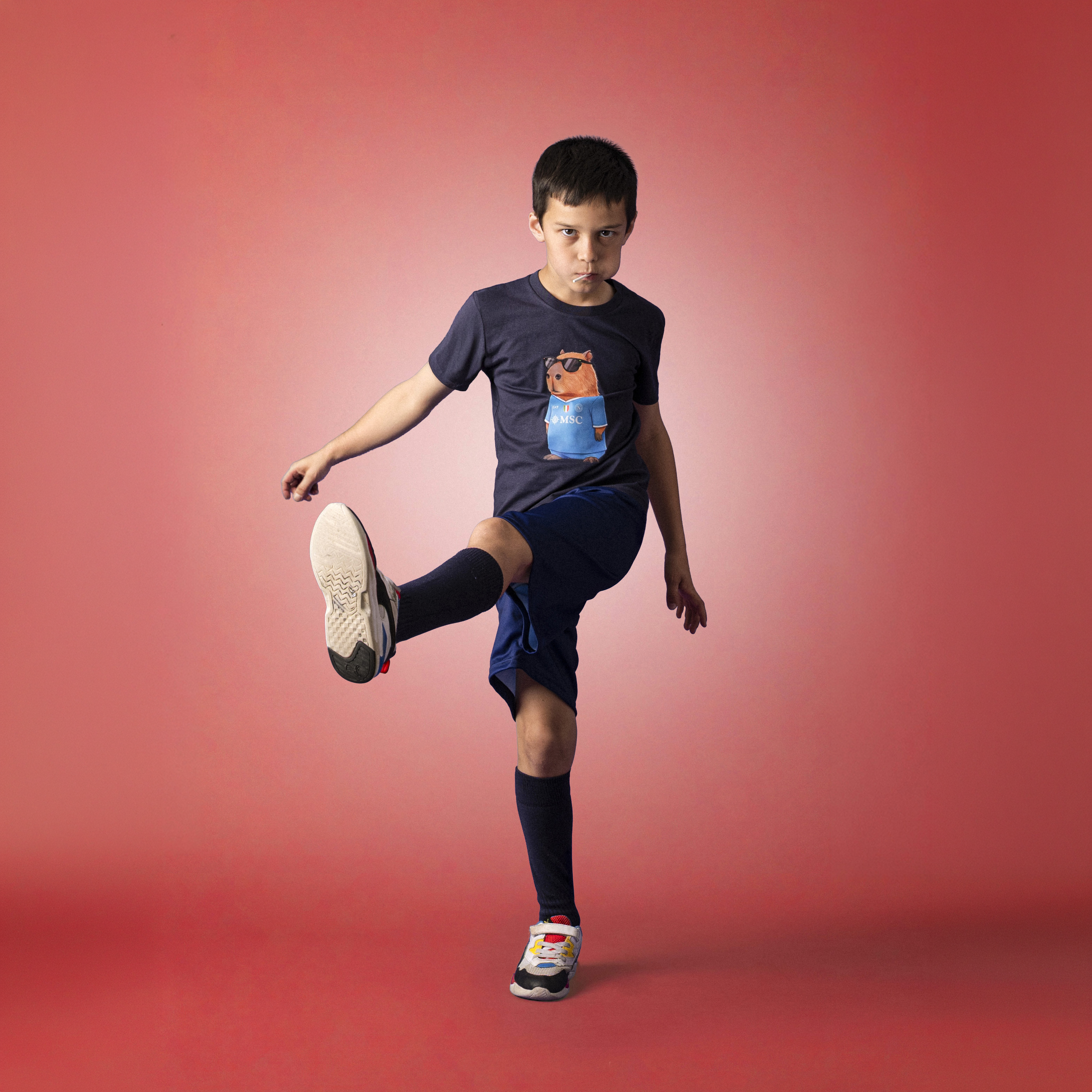 SSC Napoli Linea Admin T-Shirt Capibara Staje Chill Junior