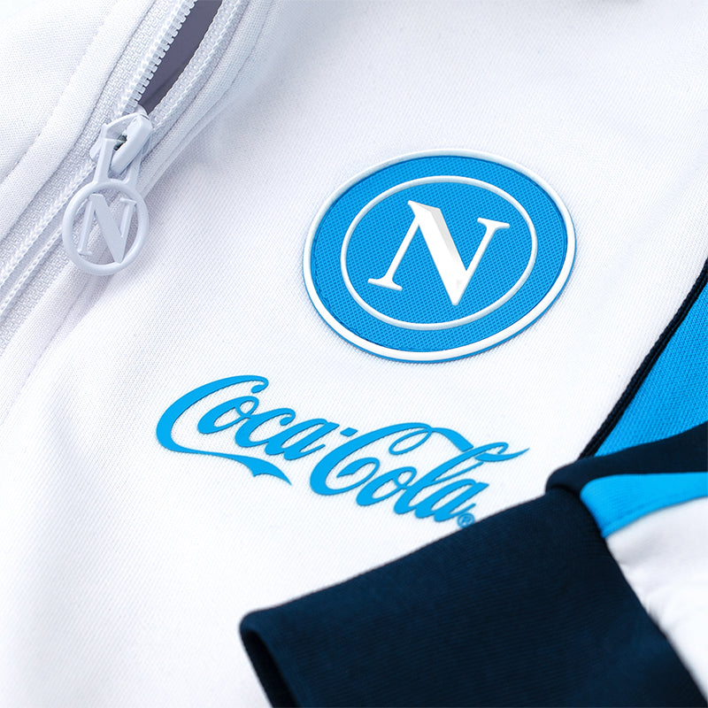 SSC Napoli White Euro Anthem Jacket 2025/2026