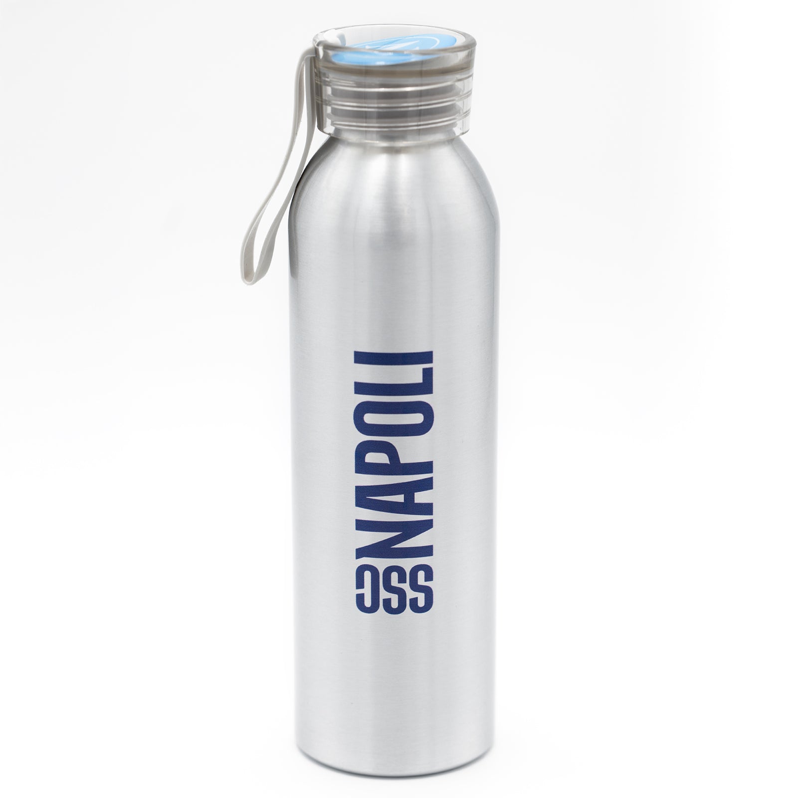 SSC Napoli Silver Aluminum Water Bottle