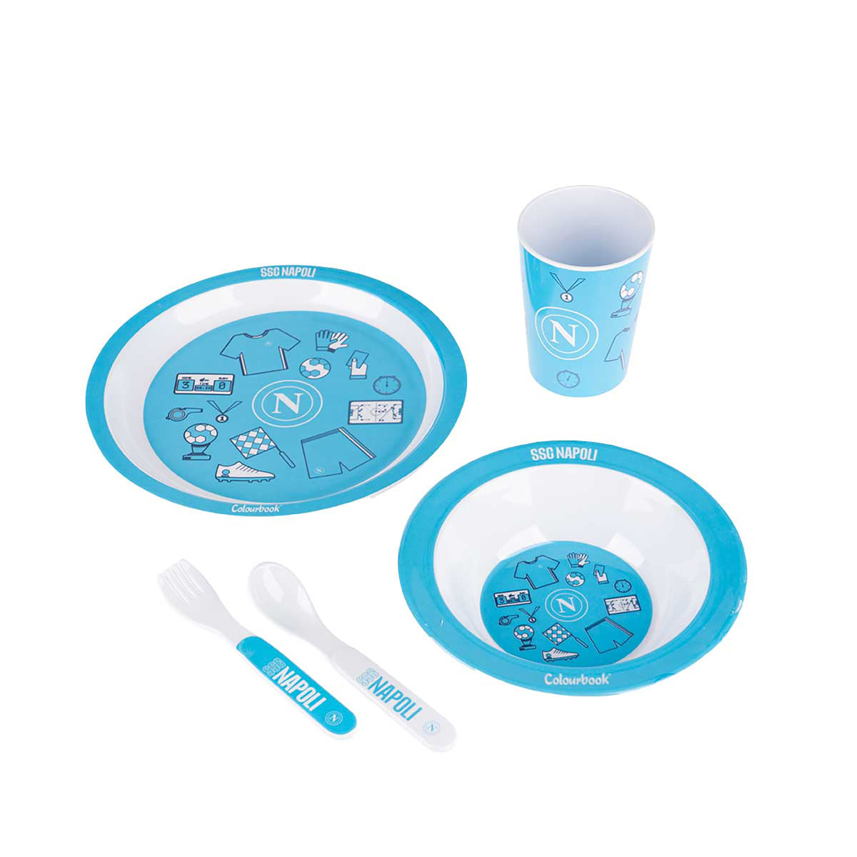 SSC Napoli Sky Blue Mealtime Set