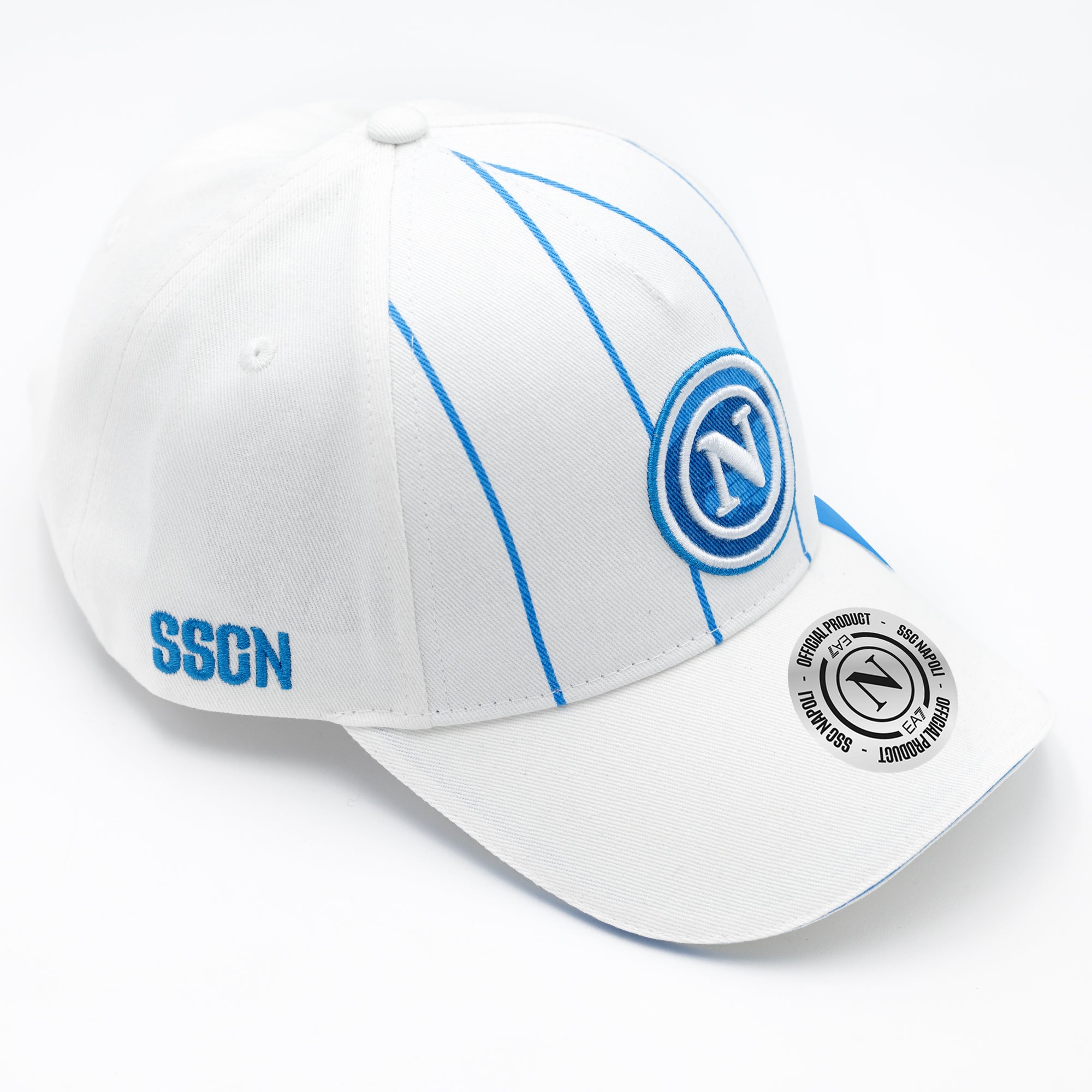 SSC Napoli White Stripes Visor Cap 2026/2027