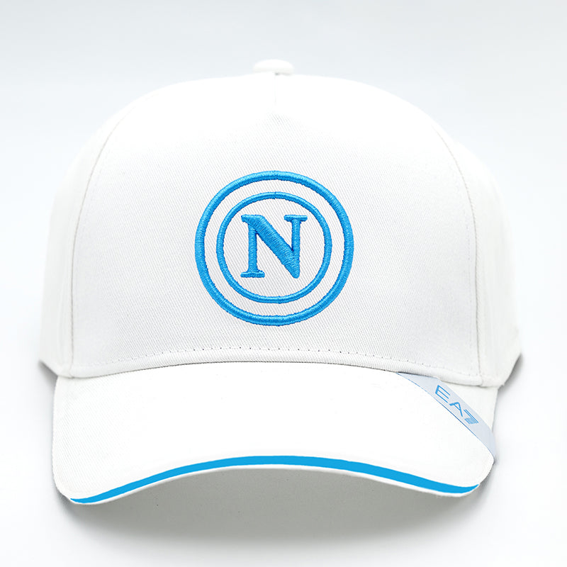 SSC Napoli Cappello con Visiera Bianco Senior 2025/2026