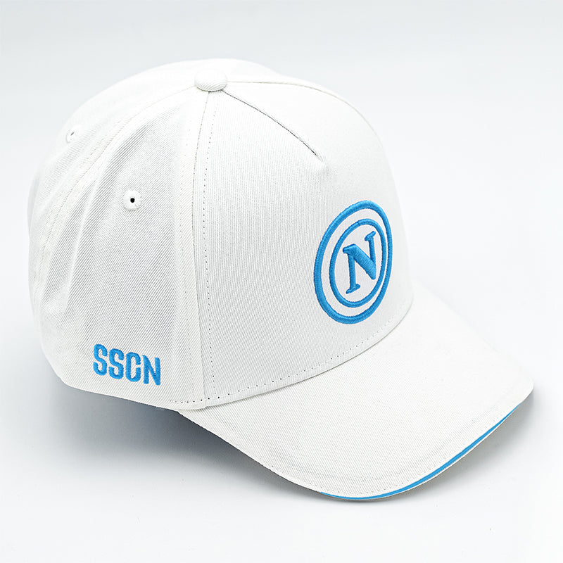 SSC Napoli Cappello con Visiera Bianco Senior 2025/2026