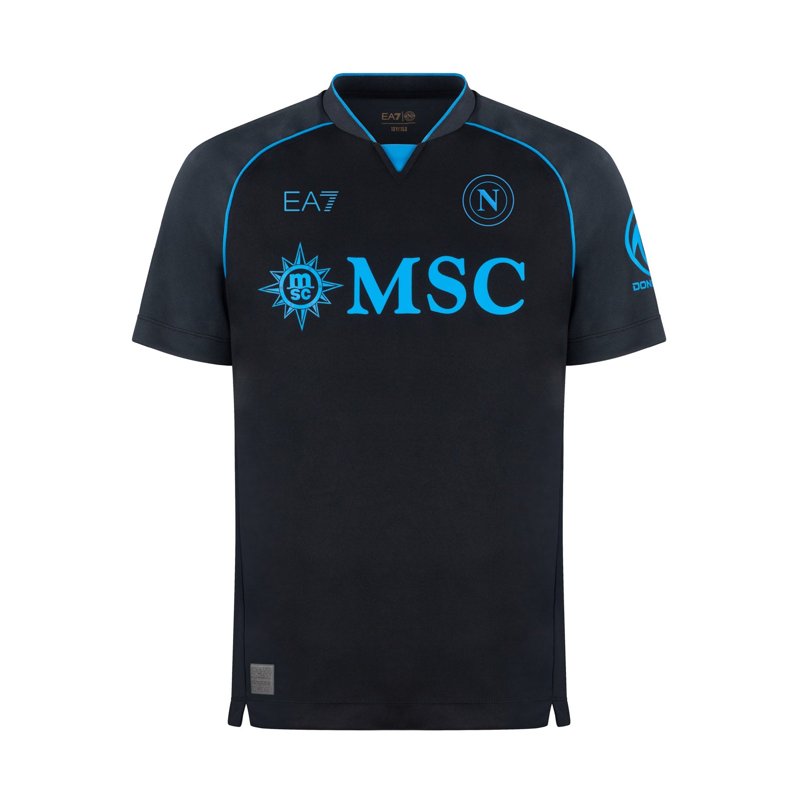 SSC Napoli GK Black Authentic Jersey for Kids 2026/2027