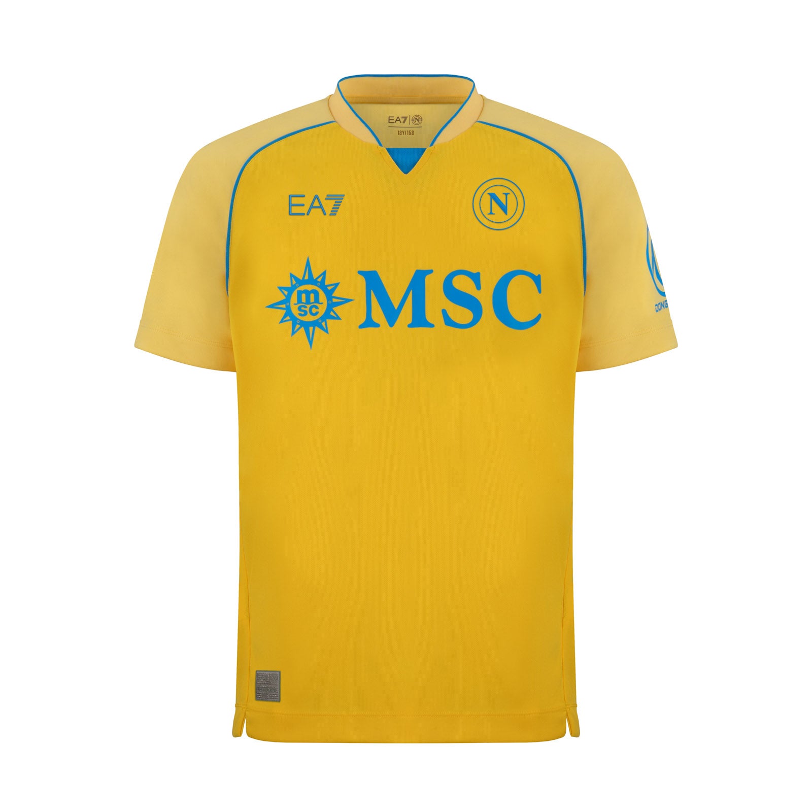 SSC Napoli Maglia Gara Portiere Gialla Authentic Junior 2026/2027
