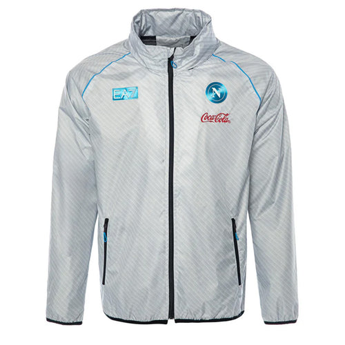 SSC Napoli Giacca Antivento Pesante Bianca 2025/2026