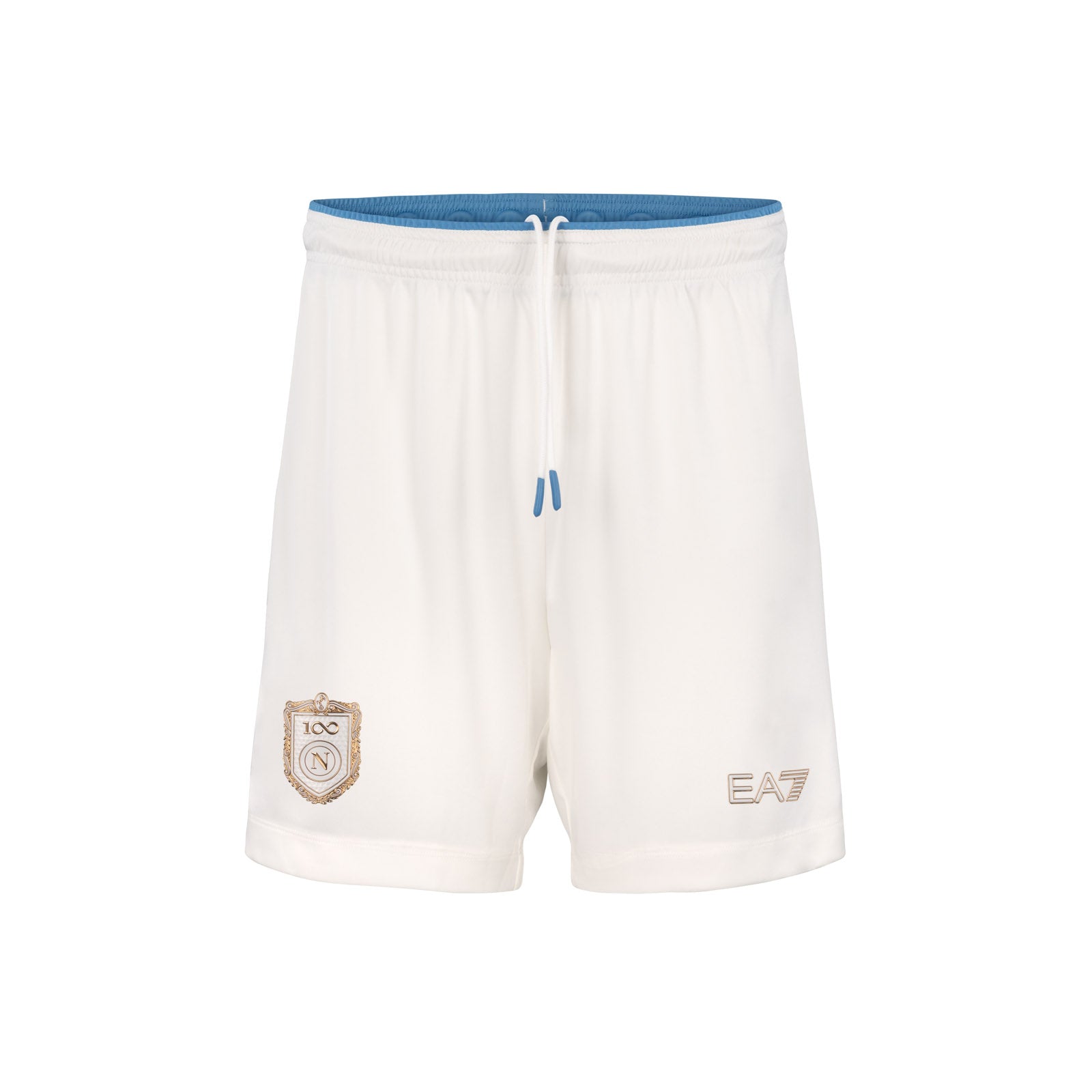 SSC Napoli Authentic Off White Shorts for Kids 2026/2027