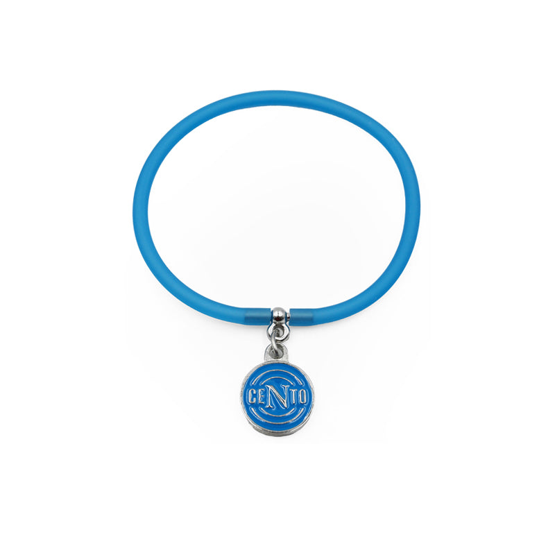 SSC Napoli Braccialetto con Ciondolo Cento