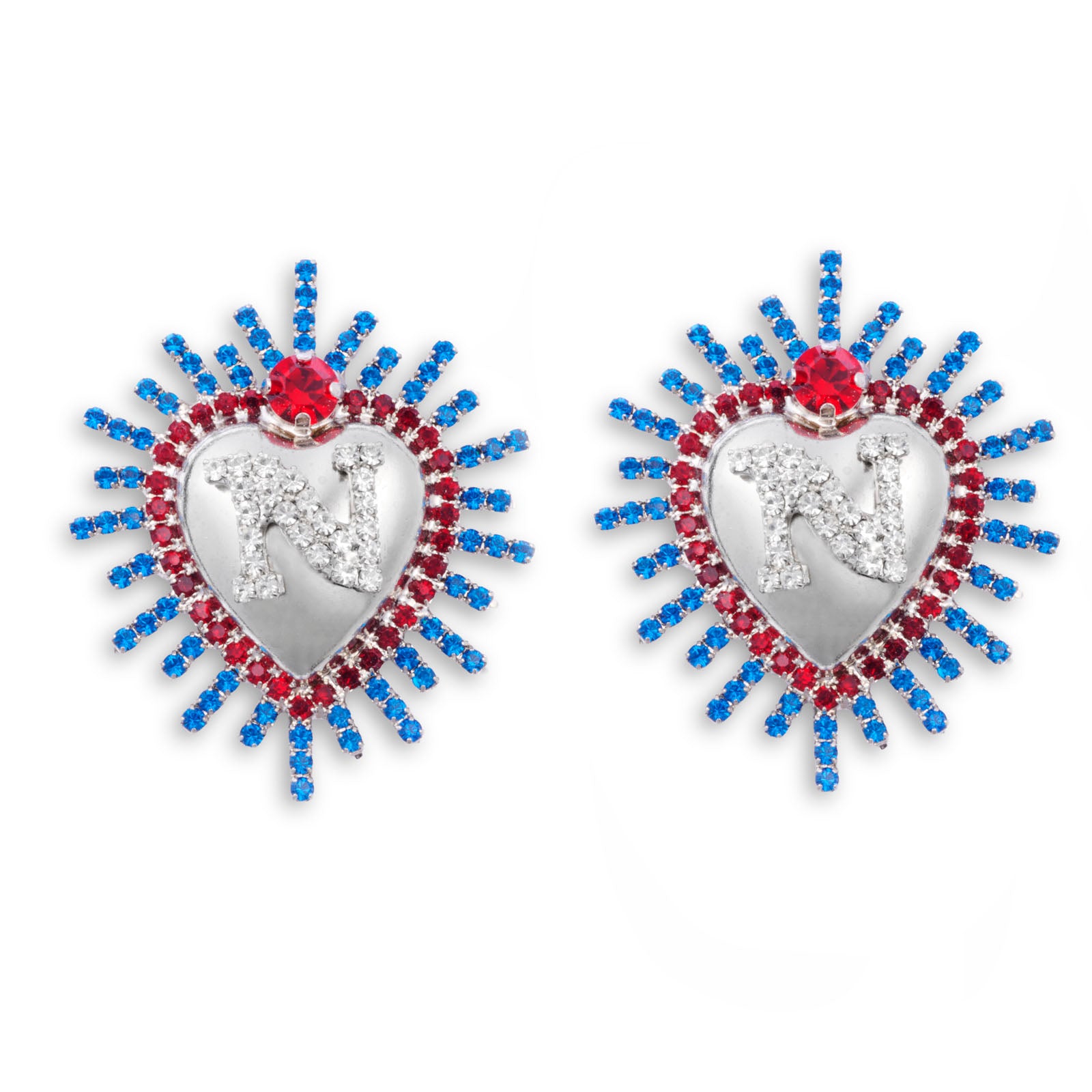 SSC Napoli Aura Collection Sacred Heart Earrings