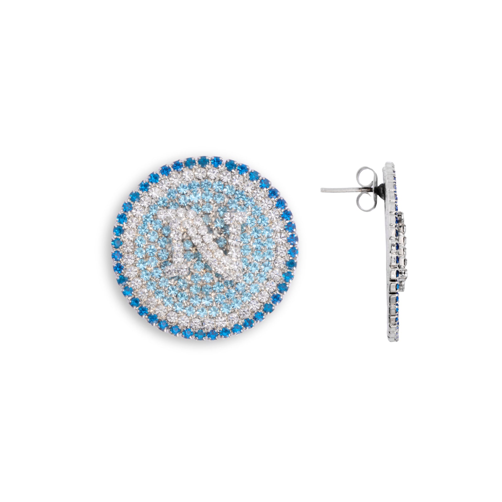 SSC Napoli Aura Collection Logo Earrings