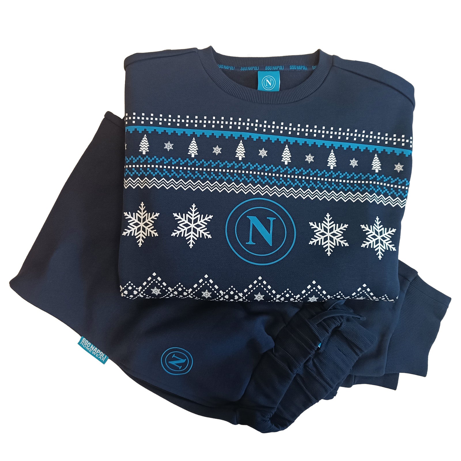 SSC Napoli Pigiama Natalizio Blu